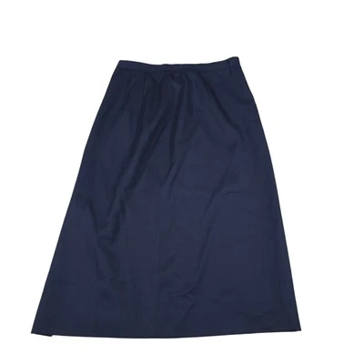 Country Clothes By Pendleton Navy Midi A-Line Skirt Size 6 100% Wool Career - Image 1 of 4