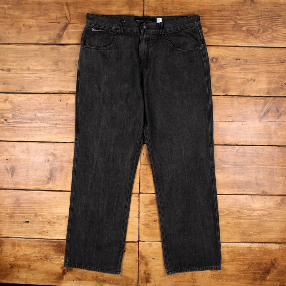 Pantalones de mezclilla vintage Rocawear 40x34 holgados Y2K hip hop unisex rectos Foto 1 de 4