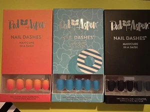Lote 3 guiones de uñas de manicura de álamo rojo nuevos; Malibu, Capri y azul Clancy - Imagen 1 de 2