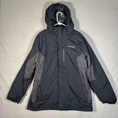 Columbia Mountain Parka 3 In 1 Jacket Men’s Size L Black Grey Waterproof Ski - Image 1 of 4