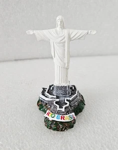 Christ The Redeemer Statue Figure Souvenir Jesus Rio de Janeiro Brazil 3.5" Tall - Picture 1 of 9