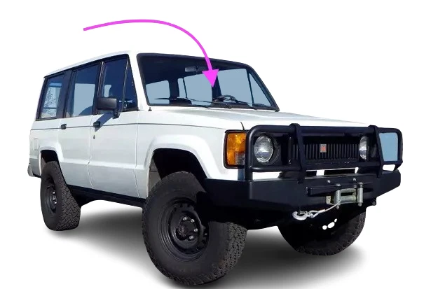 Se adapta a: vidrio utilitario parabrisas delantero de 2/4 puertas Isuzu Trooper 1984-1991 Foto 1 de 4