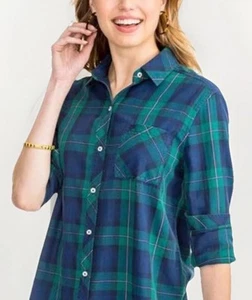 SOUTHERN TIDE Esmery Abotonable Preppy Westrn Vaquera Cowboycore Vacaciones de Navidad - Imagen 1 de 8