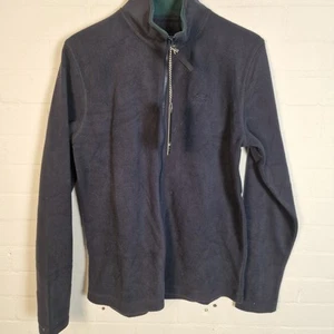 Weird Fish Mens Navy Blue Welland Half Zip Micro Fleece Jacket Size Medium UK - Picture 1 of 5