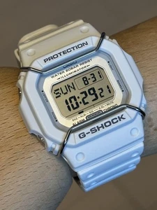G-Shock DW-5600 Speed White Vintage Bezel Guard Used - Picture 1 of 10