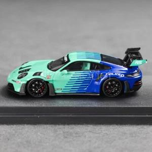 Aurora 1:64 Scale Green 992 GT3 RS Sports Model Diecast Metal Car - Picture 1 of 5