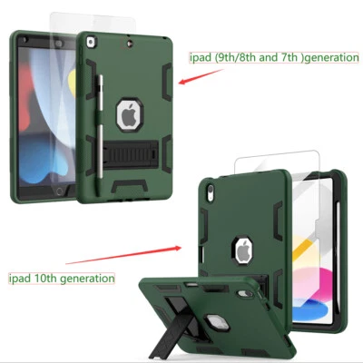 Funda resistente a prueba de golpes para iPad 10.ª 9.ª 8.ª 7.ª generación + Protector de pantalla Foto 1 de 4