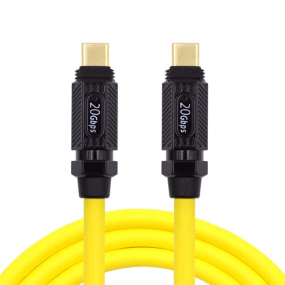 Chenyang Stretch Coiled Ultra Soft High Flex USB4 Cable Male to Female Type-C - Image 1 of 4