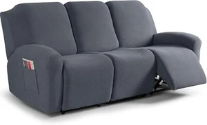 Recliner Sofa Covers 8-Pieces Stretch Large Couch Covers for 3 Seats Reclining - Picture 1 of 6