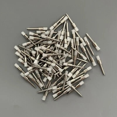 100 Pcs Dental White Nylon Polishing Flat Latch Polisher Prophy Brush Disposable - Image 1 of 4