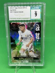Federico Valverde 2020-21 Topps Chrome UEFA Champions League Joga Bonito CSG 9 - Picture 1 of 2