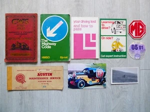 Vintage C.W.S. Road Atlas, Austin Maintenance Sevice, Highway Code etc Job Lot - Picture 1 of 5