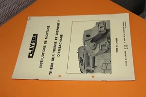 (227B) Instructions montage CLAYSON Trieur sur trémie et ensachage M133 M135 - Picture 1 of 3