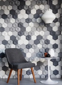 3D WANDFLIESE Akustikplatte Mosaik Wandkunst maßgeschneidert Backsplash Mix 60 Farben zum Selbermachen - Bild 1 von 12