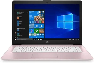 ⭐NEW CONDITION + BOX PINK HP STREAM SCHOOL HOME OFFICE ZOOM WINDOWS 11 WEBCAM⭐ - Picture 1 of 4
