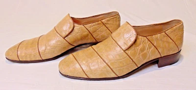 Bruno Magli Men Real Caiman Crocodylus Hand Made Italy Loafers Size US  8M - Image 1 of 4