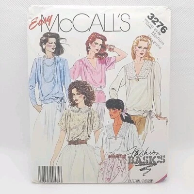 McCall's 3276 Misses' Blouse Shirt Top Sewing Pattern Size Medium (14-16) Uncut - Image 1 of 4