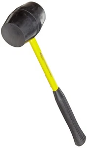 NUPLA 13120 2 Lb Head Rubber Mallet 16-1/2" OAL, 16-1/4" Long Fiberglass Handle - Picture 1 of 1