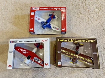 Lot of 3 Vintage Diecast Airplane Banks (Liberty Classics by Spec Cast) - Image 1 of 4