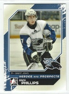 2010-11 ITG Heroes & Prospects #58 Zack Phillips