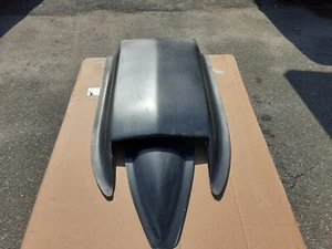 Black Big Block Corvette Style Universal Stinger hood scoop with Spear - Picture 1 of 8