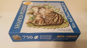 MAGGIE & KITTENS, KATHY GOFF SHAPED BITS & PIECES PUZZLE Jig Saw 750 PCS - Picture 1 of 4