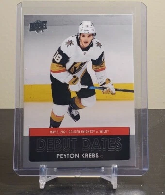2021-22 UD Series 1 - PEYTON KREBS - Debut Dates #DD-14 - Vegas Golden Knights - Image 1 of 2