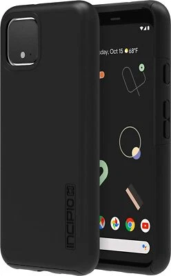 Funda Incipio DualPro para Google Pixel 4 Negra Delgada Suave Táctil Estuche Doble Capa Foto 1 de 4