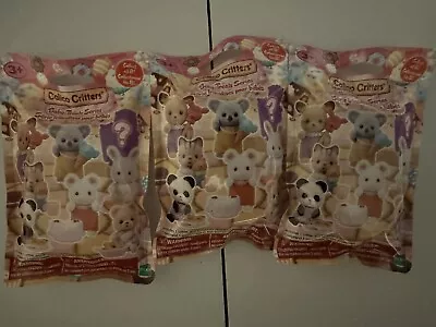 Epoch Calico Critters BABY TREATS SERIES Critter Blind Bag Lot of 3 Packs Bags