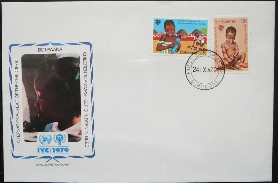 Botswana FDC  - International Year of Children_1979.  - Image 1 of 1