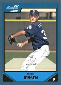 2007 Bowman Prospects Blue  #61 Aaron Jensen MARINERS /500 J11303 