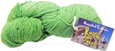 NEW QUEENSLAND RUSTIC TWEED #914 GREEN YARN SKEIN WOOL ALPACA WORSTED 100g 278 Y - Image 1 of 3