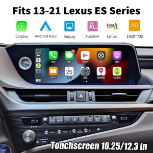 Para 2013-2021 Lexus ES 10.25/12.3 Inalámbrico Pantalla Táctil Carplay Android Coche - Imagen 1 de 11