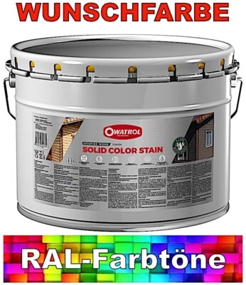 Owatrol Solid Color Stain MIX - matte Wetterschutzfarbe - Farbtöne RAL - Bild 1 von 4