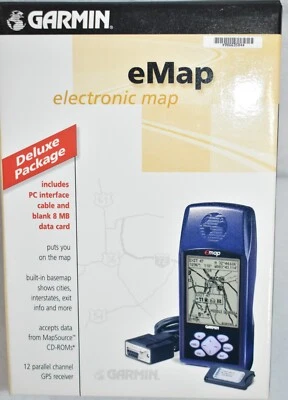 Garmin eMap AM Portable Handheld GPS Geocaching Tested - Image 1 of 4