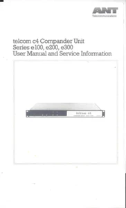 ANT Bedienungsanleitung user service Manual für Telcom C4 e100 e200 e300 Copy - Picture 1 of 1