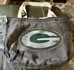 NWT NFL Green Bay Packers Tote - Purse - Bag Beach Vintage Faded Black Full LG - Bild 1 von 16
