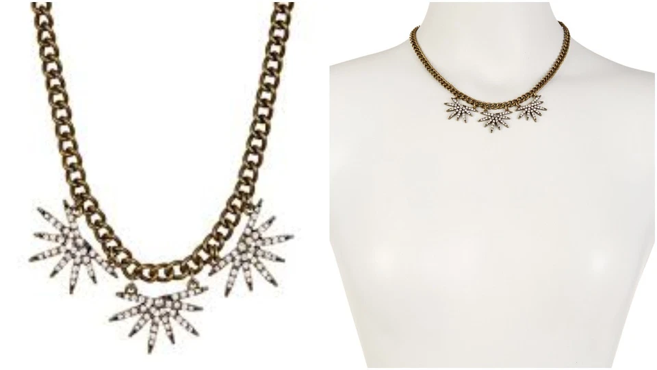 Banana Republic Women's Pave Starburst Bib Necklace 88