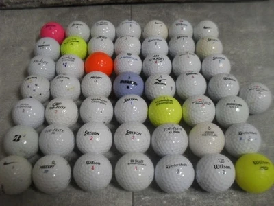 50 Golfbälle gebraucht u.a. Taylormade Srixon keine Lake Balls - Bild 1 von 2