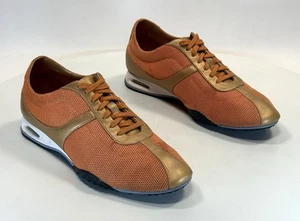 Scarpe da ginnastica Cole Haan NikeAir arancione oro stile vintage - donna taglia 8,5 B - Foto 1 di 12