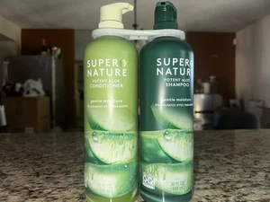 Super Nature Potent Aloe Conditioner & Shampoo Set - 30 oz Gentle Moisture - Picture 1 of 2