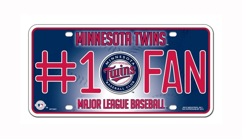 MLB Minnesota Twins #1 Fan Metal Tag - Image 1 of 1