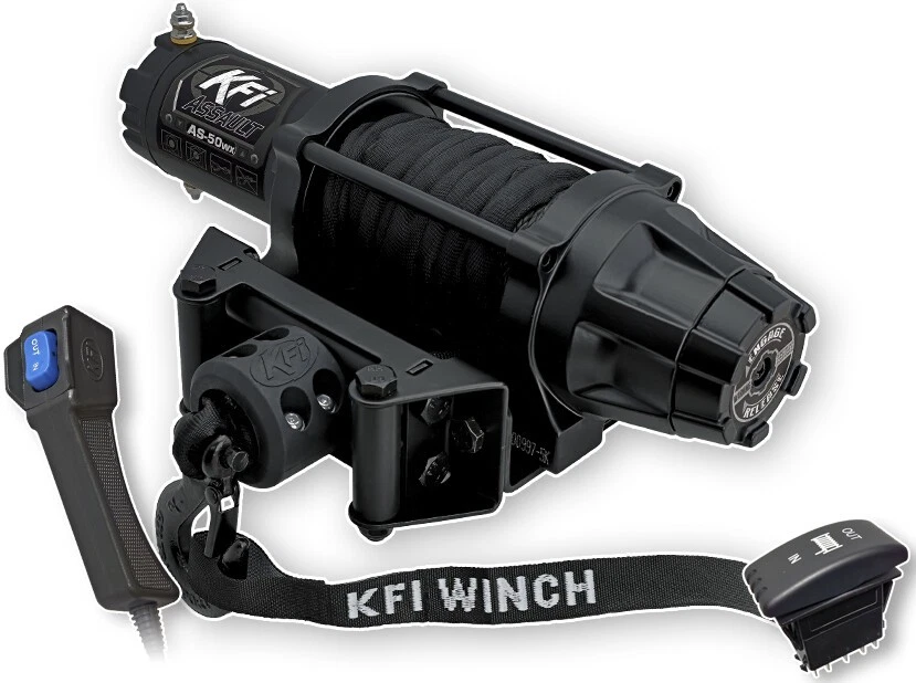 KFI Assault Series Winch Wide 5000 lbs. - Synthetic Cable - AS-50WX - Image 1 of 1