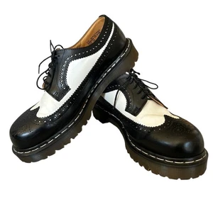 Dr. Martens Bex Brogue Budapester Oxford-Schuhe 3989-34 Herren 10 Damen 12 schwarz weiß - Bild 1 von 10