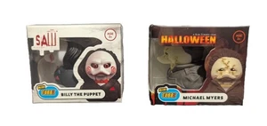 Lote de 2 Mini Tubbz Cosplaying Ducks - BILLY THE PUPPET & MICHAEL MYERS - Jeep - Imagen 1 de 4