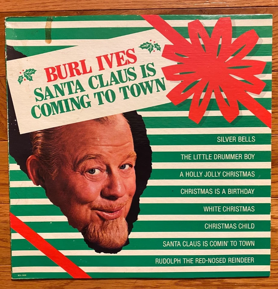 Burl Ives - Santa Claus is Coming to Town LP  MCA 1987 Holly Jolly Christmas VG+ - Image 1 of 4