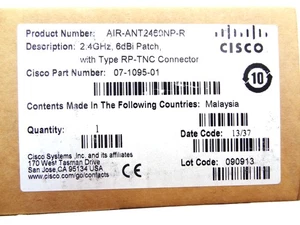 CISCO AIR-ANT2460NP-R 2.4 GHZ 6 DBI 802.11N DIRECTIO - Picture 1 of 1