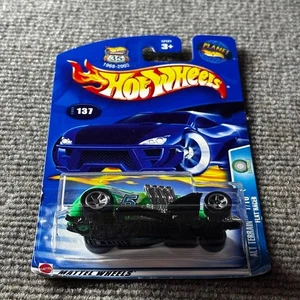Hot Wheels #137 Planet Hot Wheels Alt Terrain 2003 1/10 plano divertido verde negro  - Imagen 1 de 3