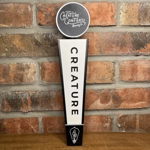 Manico rubinetto birra Creature Comforts Brewing Athens Georgia bianco e nero - Foto 1 di 11