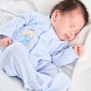 Premature Baby Sleepsuit Babygrow 1-2lbs Tiny Early Prem Rabbit Ribbed Reborn - Picture 1 of 20